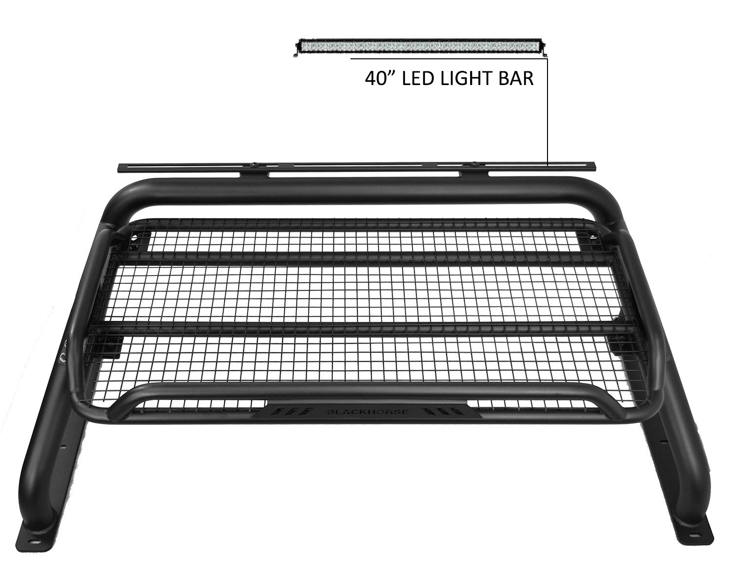 2005-2026 Toyota Tacoma Atlas Roll Bar Kit W/40" LED light Bar | Black Horse Off Road - Image 3