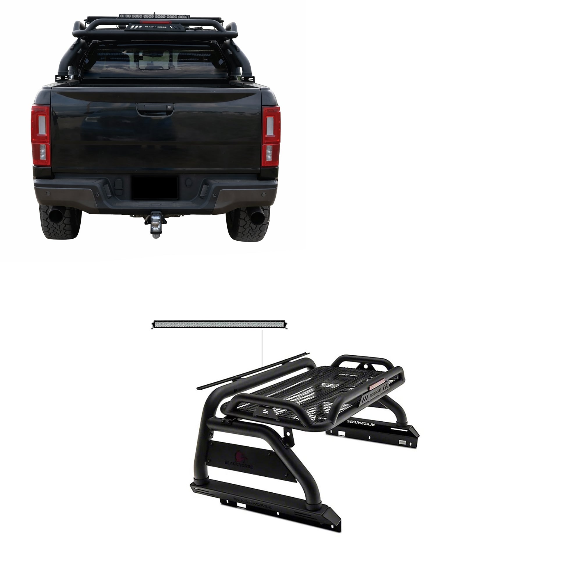 2019-2026 Ford Ranger Atlas Roll Bar Kit | Black Horse Off Road - Image 1