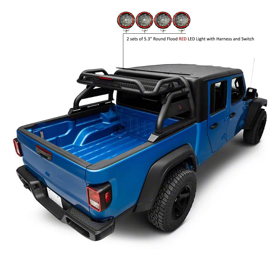 2020-2026 Jeep Gladiator Atlas Roll Bar Kit | Black Horse Off Road - Image 1