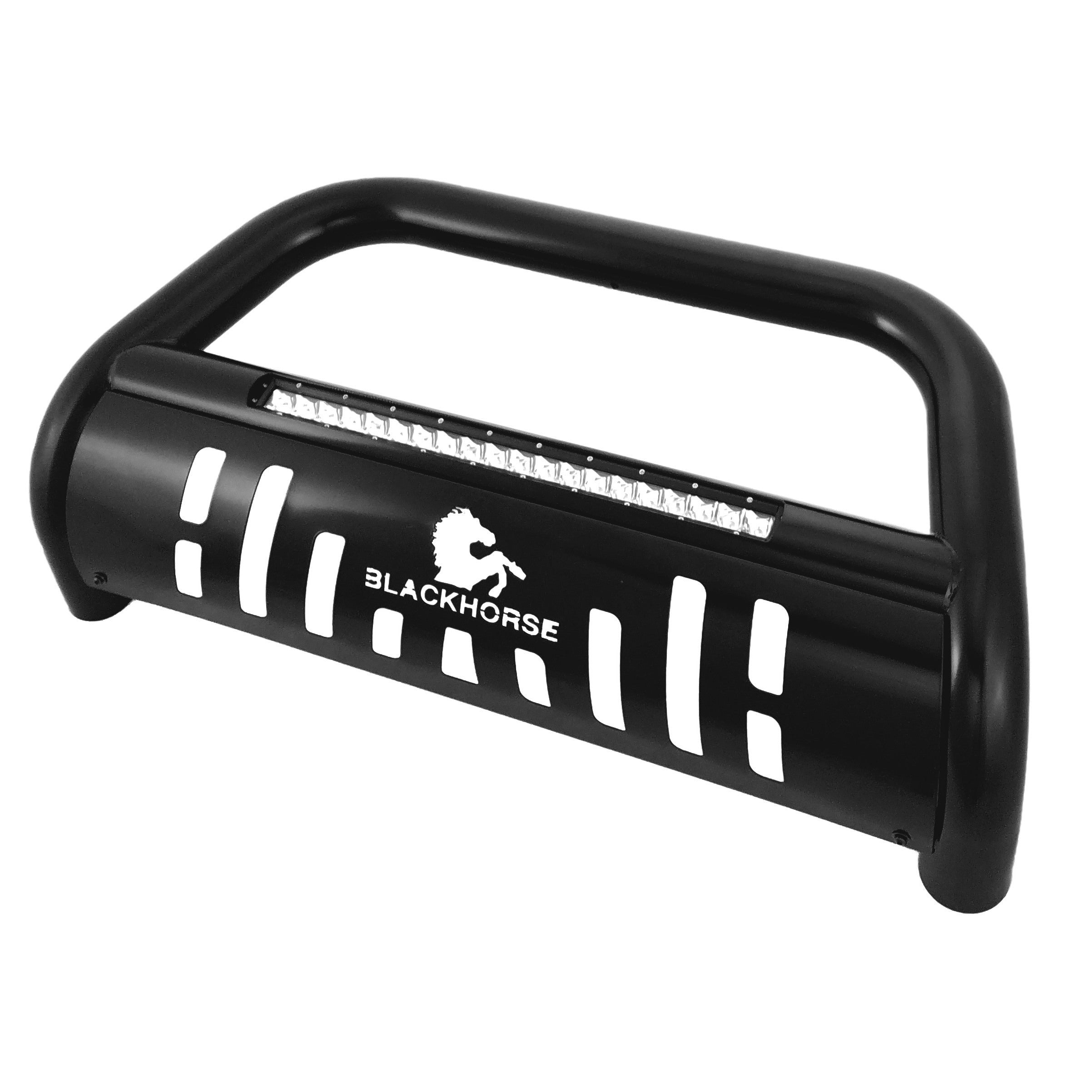 2009-2023 Dodge Ram 1500 Beacon Bull Bar Skid Plate Incl. Pre-installed 20LED Light Bar | Black Horse Off Road - Image 5