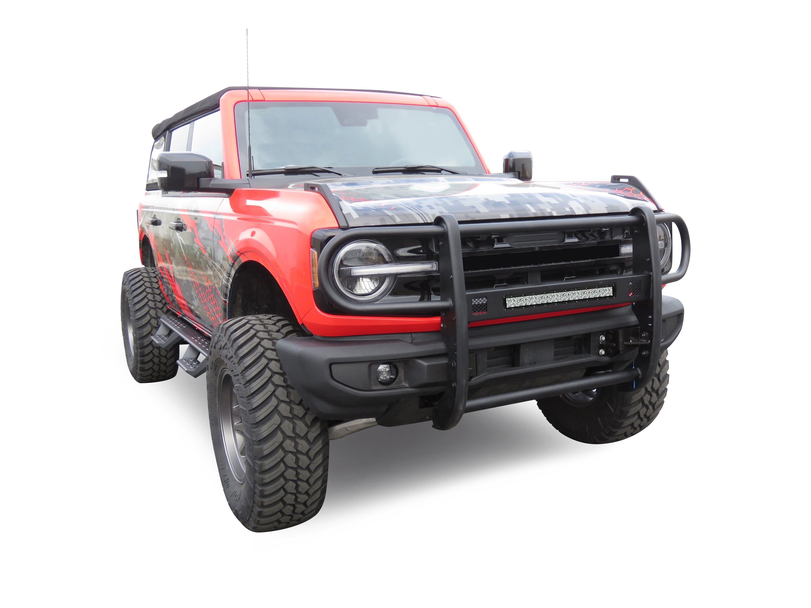 2021-2026 Ford Bronco Beacon Grille Guard Modular W/ 20" LED Light | Black Horse Off Road - Image 3