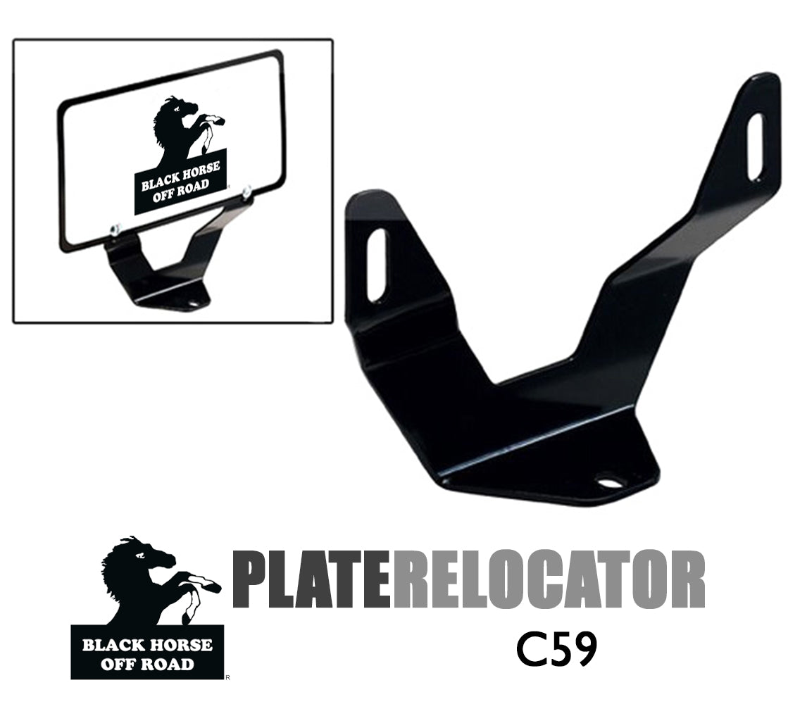 Universal Plate Relocator | Black Horse Off Road - Image 1