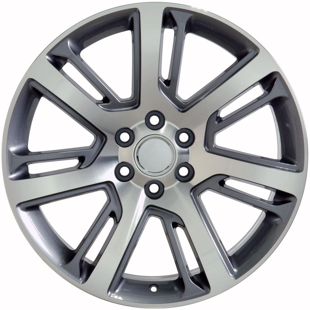 OE Wheels CA88 22x9 Gloss Gunmetal Machined replica wheel