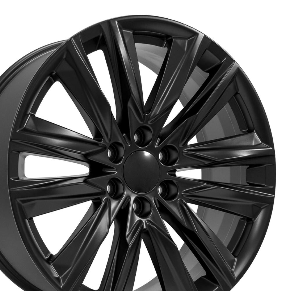OE Wheels CA91 22x9 Satin Black replica wheel