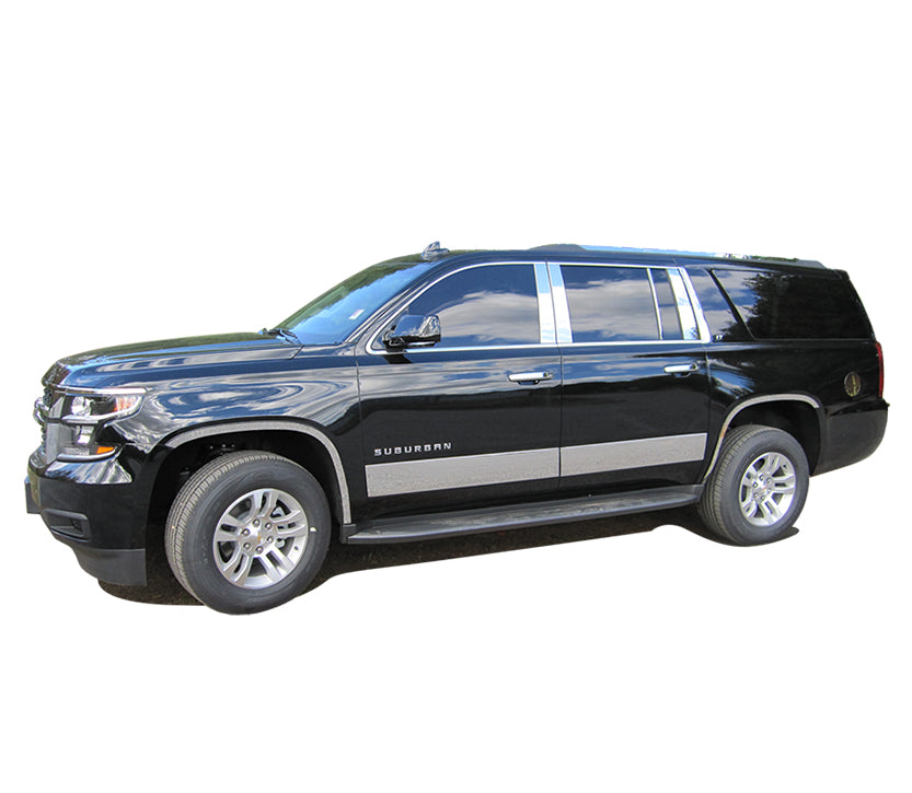 2015-2016 Chevrolet Suburban Pillar Post Trims | Black Horse Off Road - Image 1