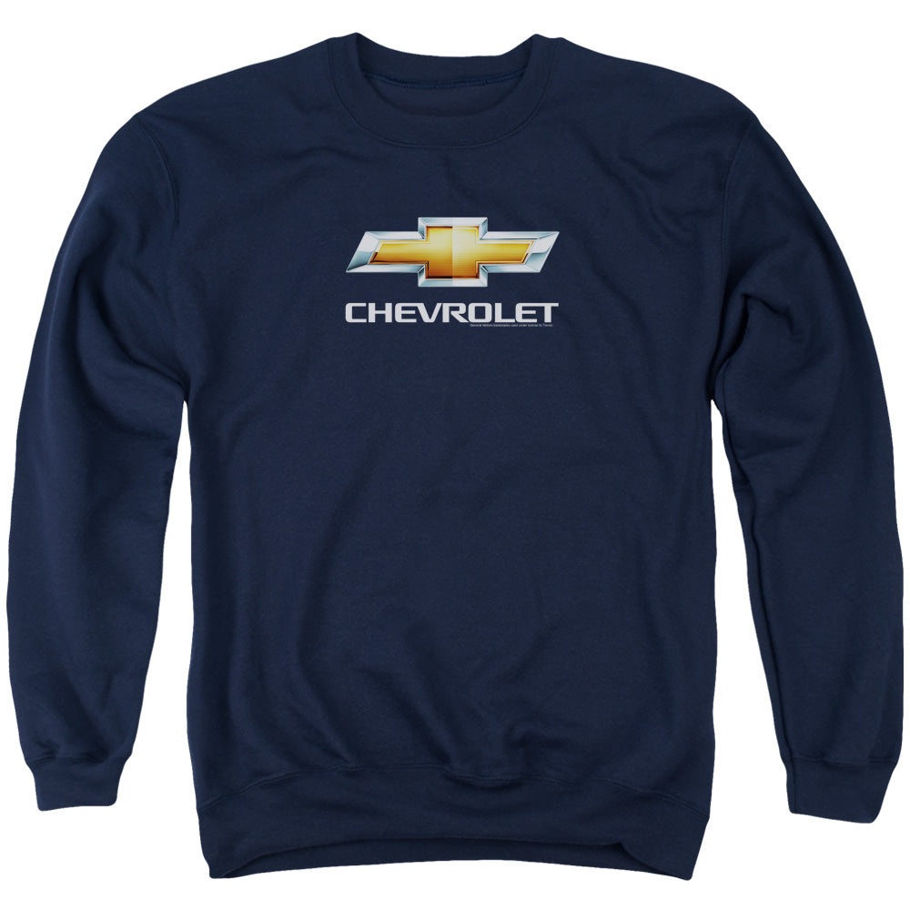 Chevy Bowtie Stacked-Adult Crewneck Sweatshirt