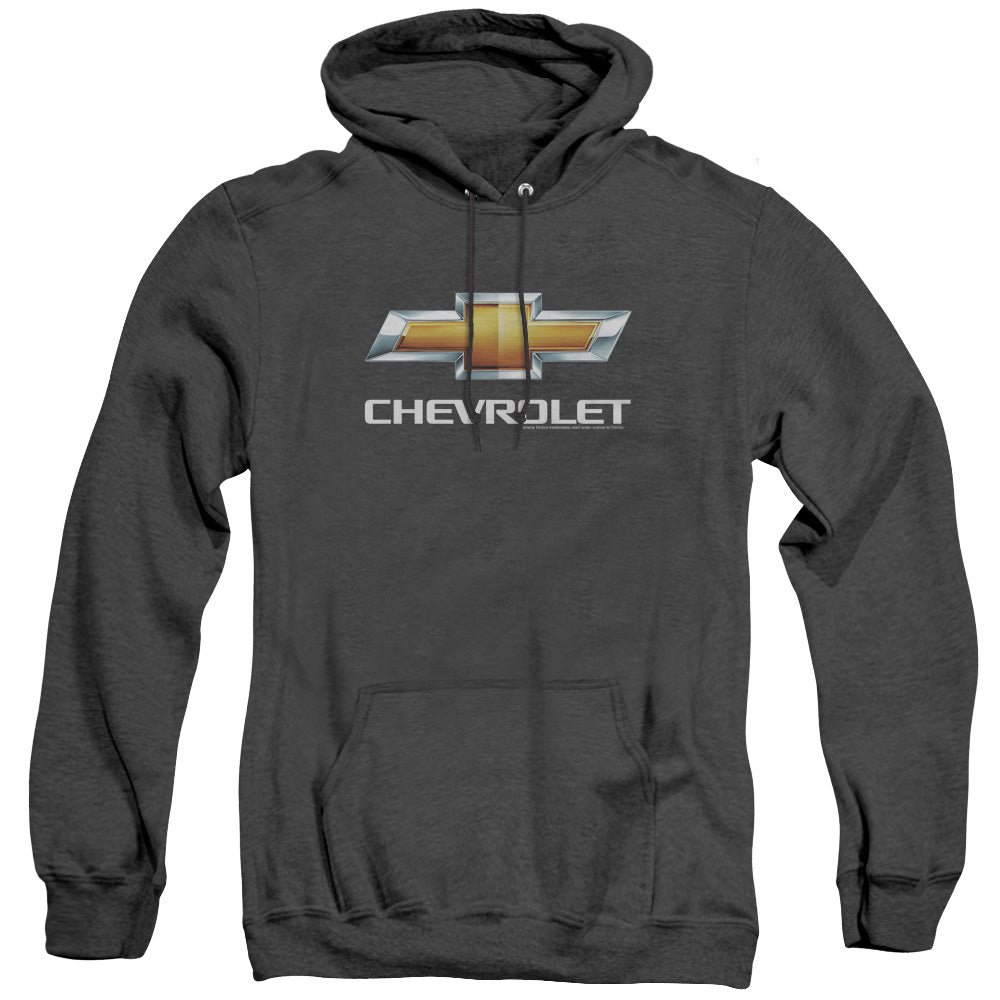 Chevy Bowtie Stacked-Adult Heather Hoodie
