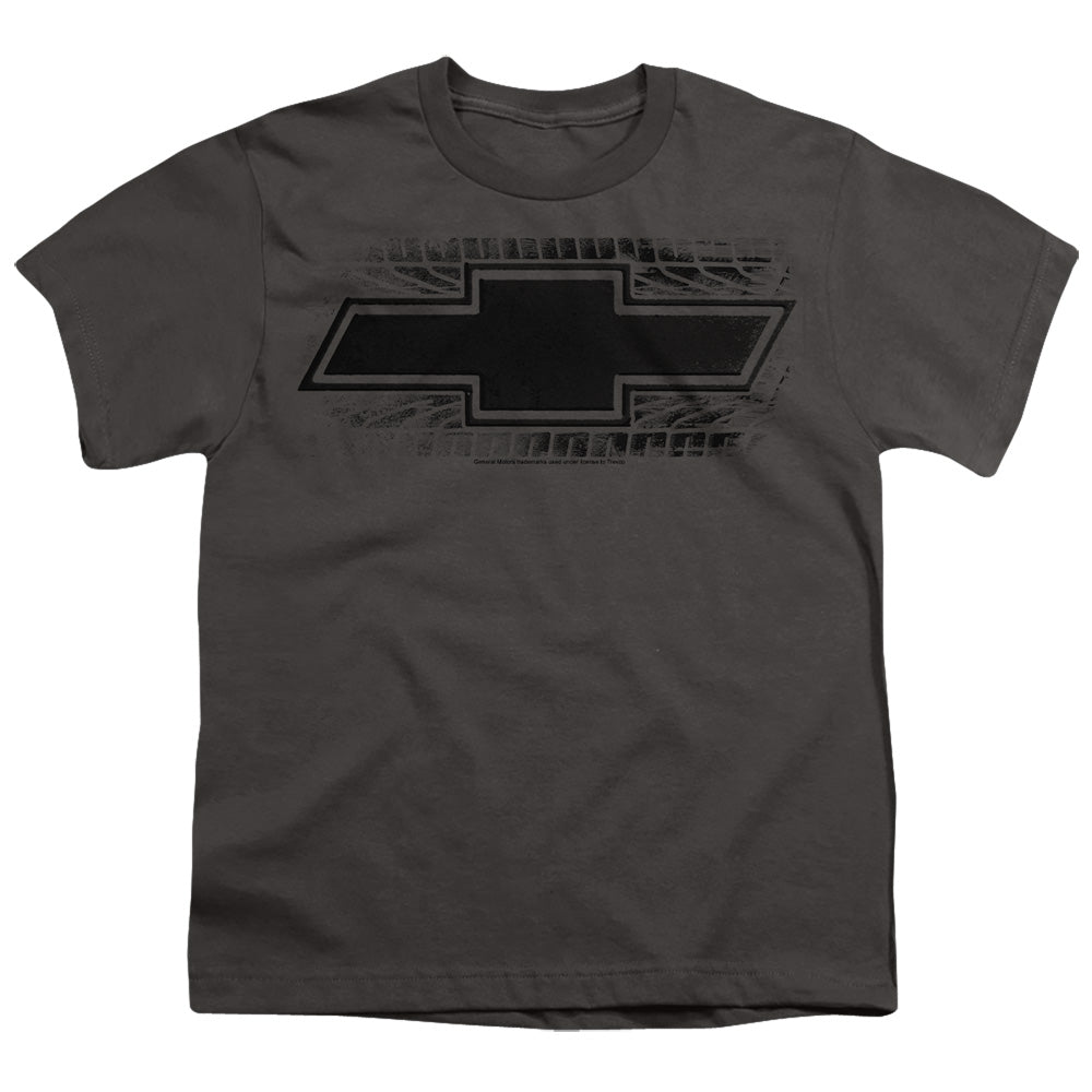 Chevrolet Bowtie Burnout - Youth Short Sleeve - Charcoal