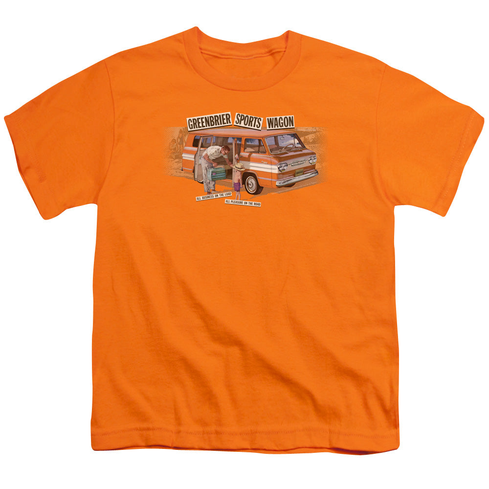 Chevrolet Greenbrier Corvair Sport Wagon - Youth Short Sleeve - Orange