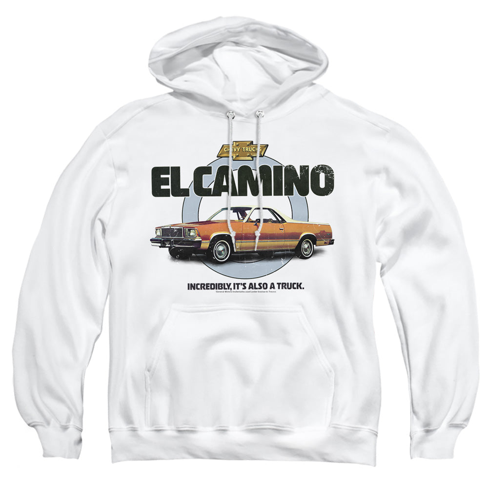 Chevrolet El Camino Also A Truck-Adult Pullover Hoodie-White