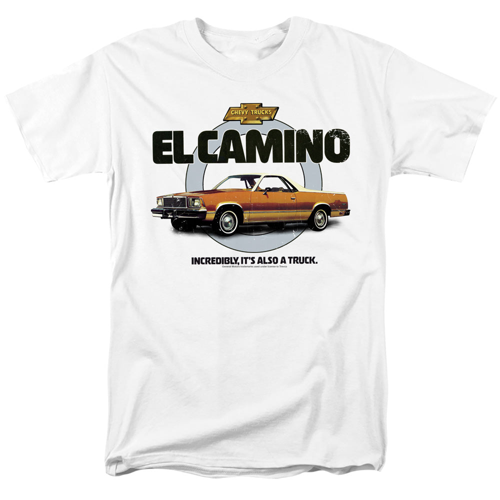 Chevrolet El Camino Also A Truck-Adult Regular Fit Short Sleeve-White