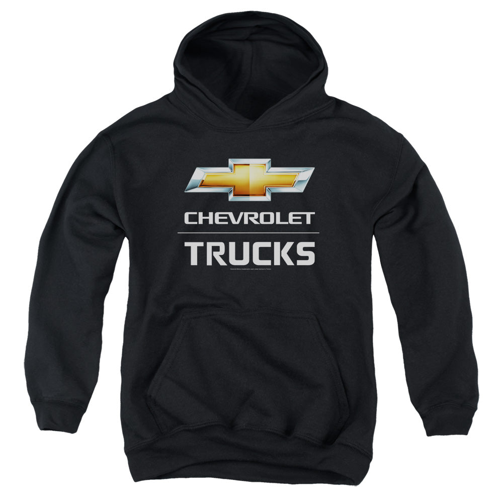 Chevrolet Trucks-Youth Hooded Sweatshirt-Black