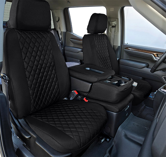 Custom Fit Truck Seat Covers for Ford, Chevy, Ram & Toyota – Cordura Diamond Quilted Waterproof | Made in USA