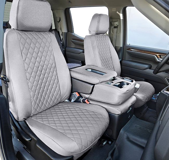 Custom Fit Truck Seat Covers for Ford, Chevy, Ram & Toyota – Cordura Diamond Quilted Waterproof | Made in USA