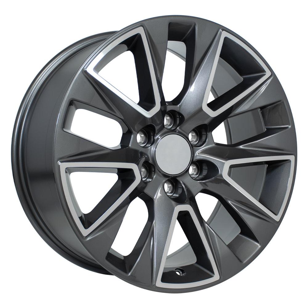 OE Wheels CV26 20x9 Gloss Gunmetal Machined replica wheel