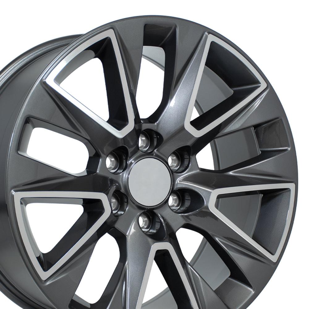 OE Wheels CV26 20x9 Gloss Gunmetal Machined replica wheel