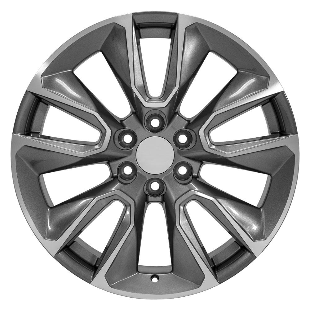 OE Wheels CV32 22x9 Gloss Gunmetal Machined replica wheel