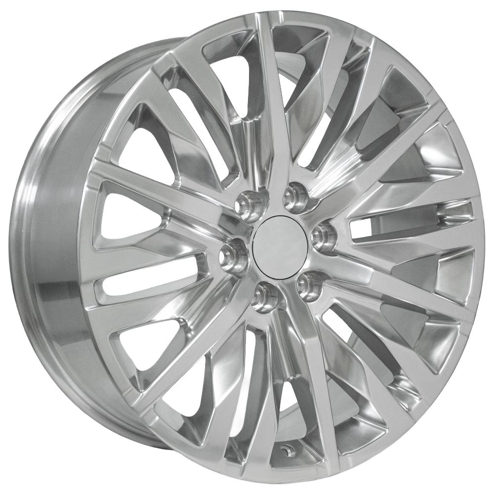OE Wheels CV33 22x9 Polished replica wheel