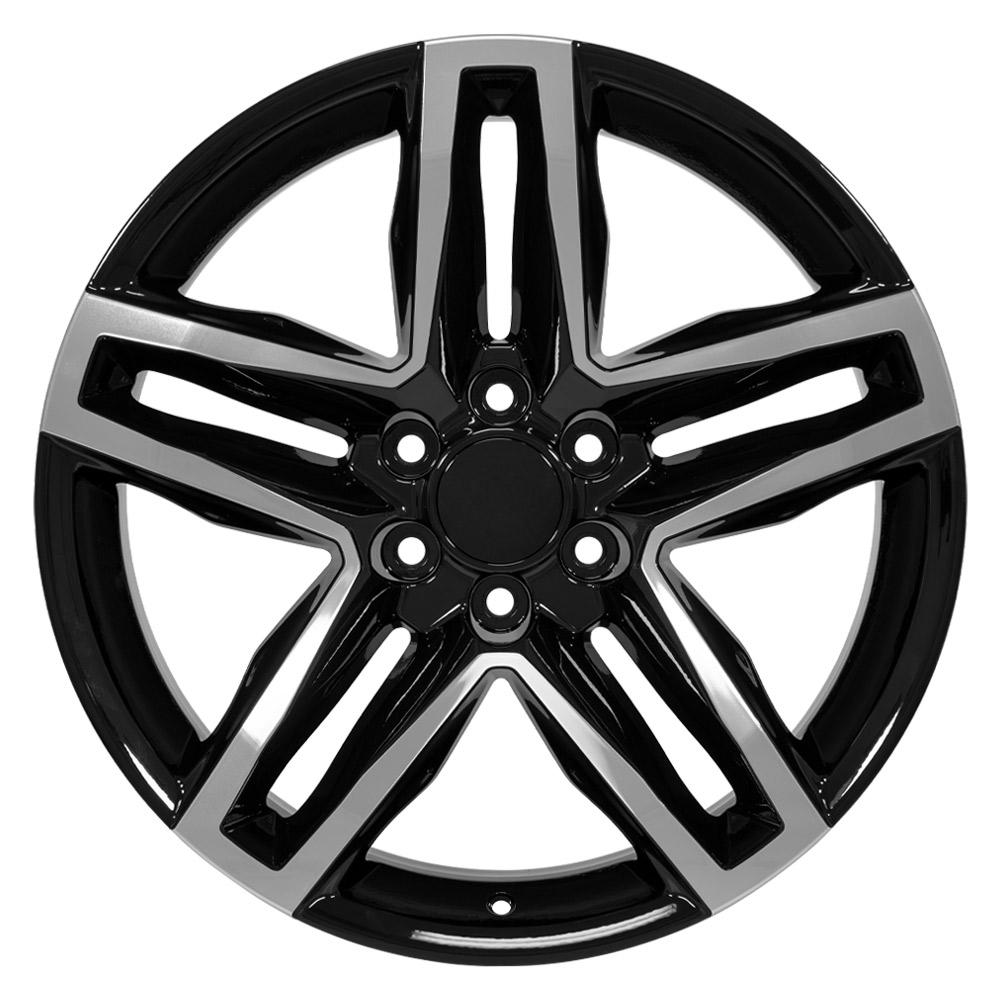OE Wheels CV34B 22x9 Gloss Black Machined replica wheel