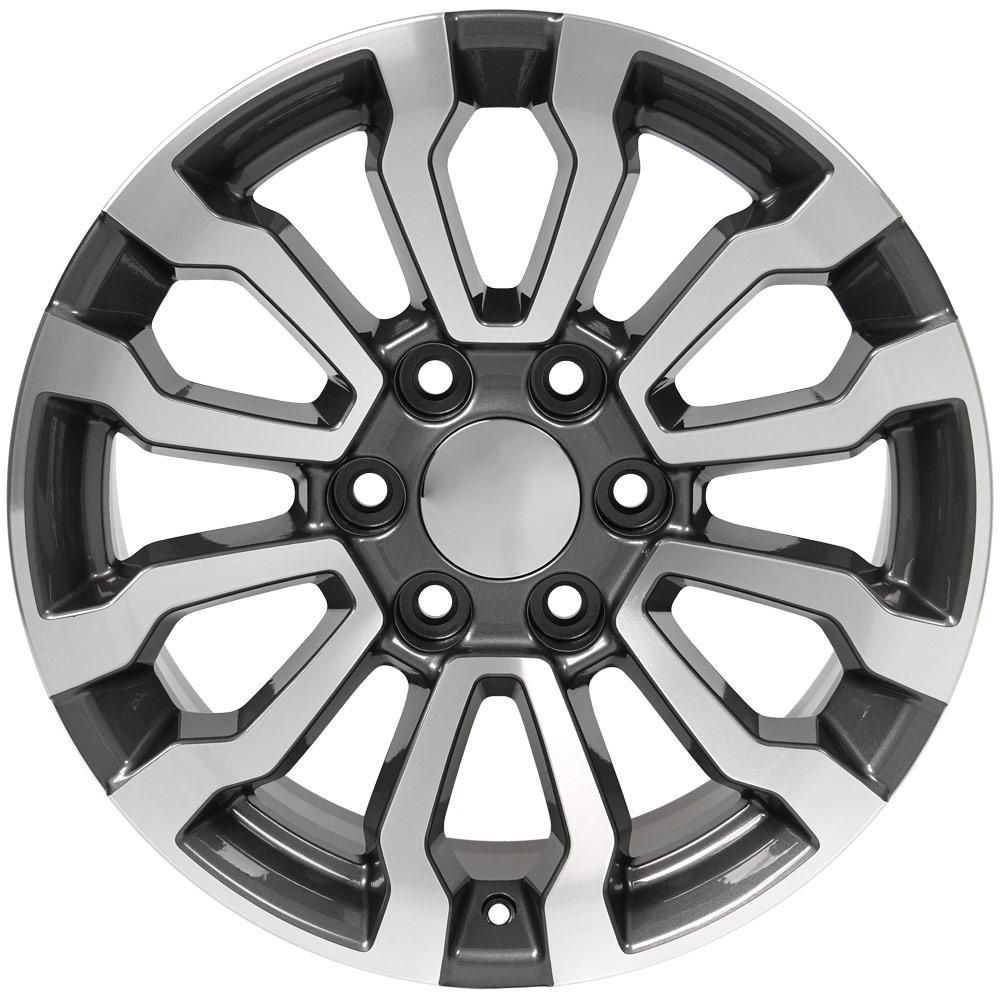 OE Wheels CV35 18x8.5 Gloss Gunmetal Machined replica wheel