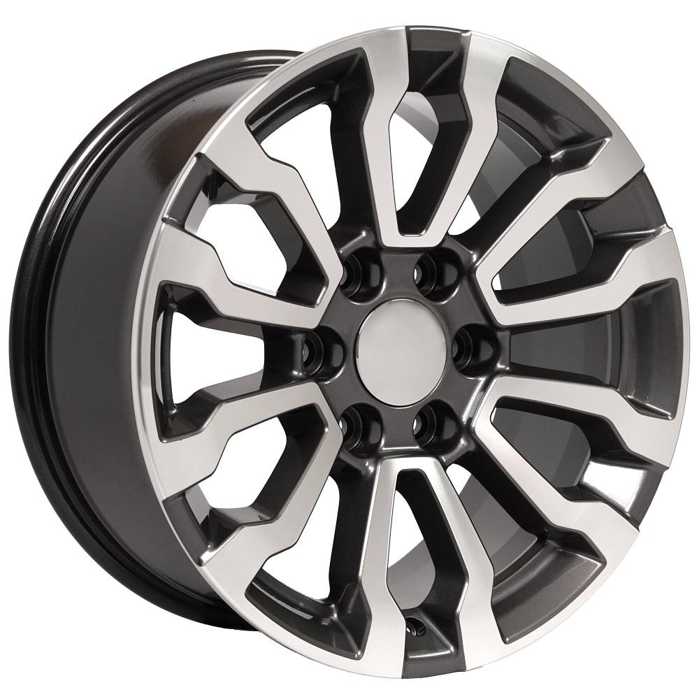 OE Wheels CV35 18x8.5 Gloss Gunmetal Machined replica wheel
