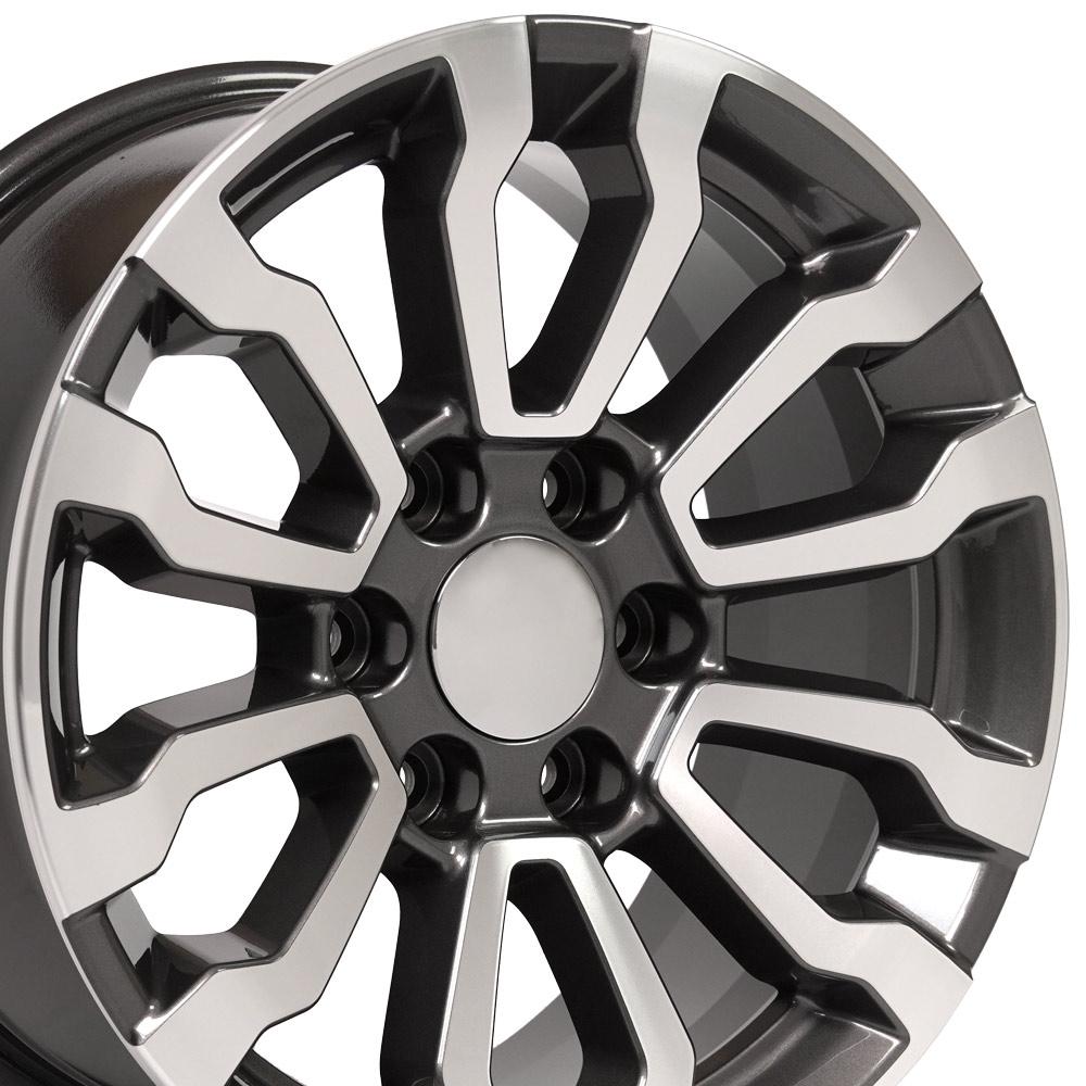 OE Wheels CV35 18x8.5 Gloss Gunmetal Machined replica wheel
