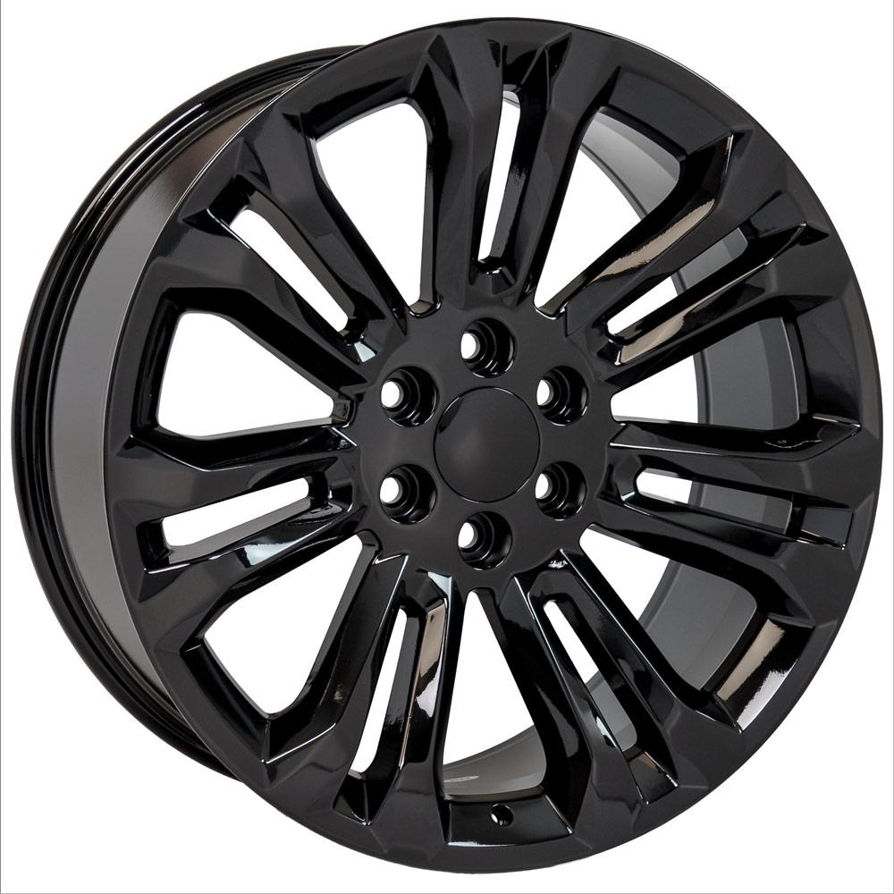 OE Wheels CV43B 22x9 Gloss Black replica wheel
