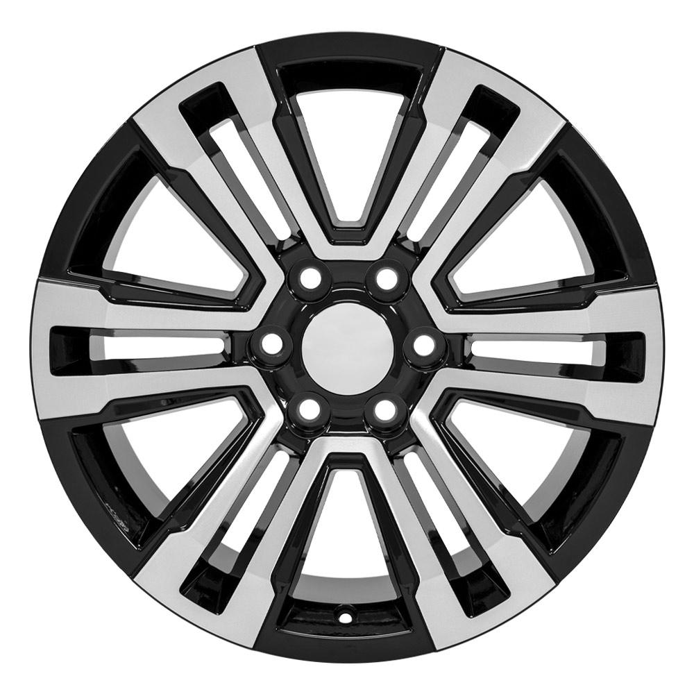 OE Wheels CV44 20x9 Gloss Black Machined replica wheel