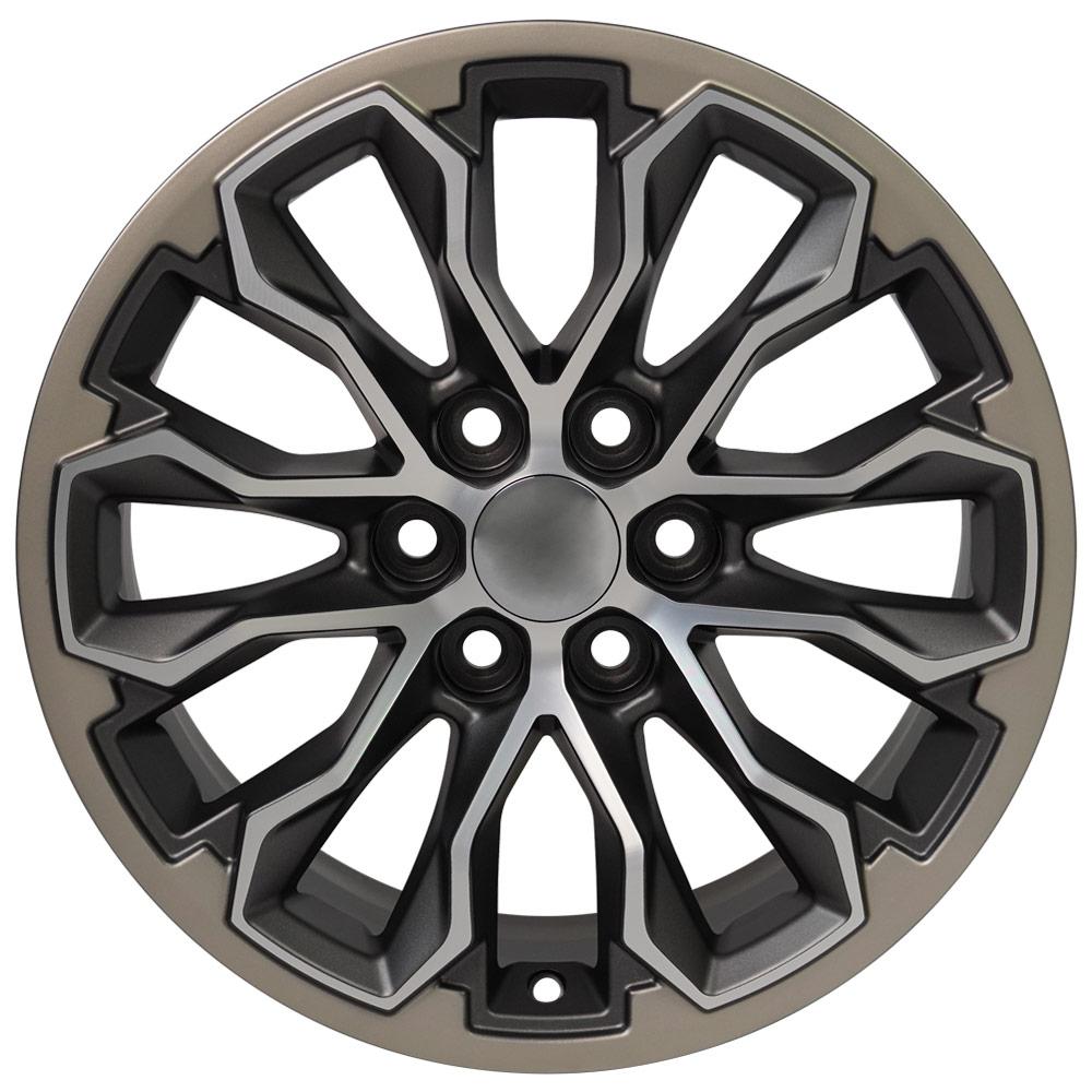 OE Wheels CV54 17x8 Satin Gunmetal Machined Face - Two Tone replica wheel