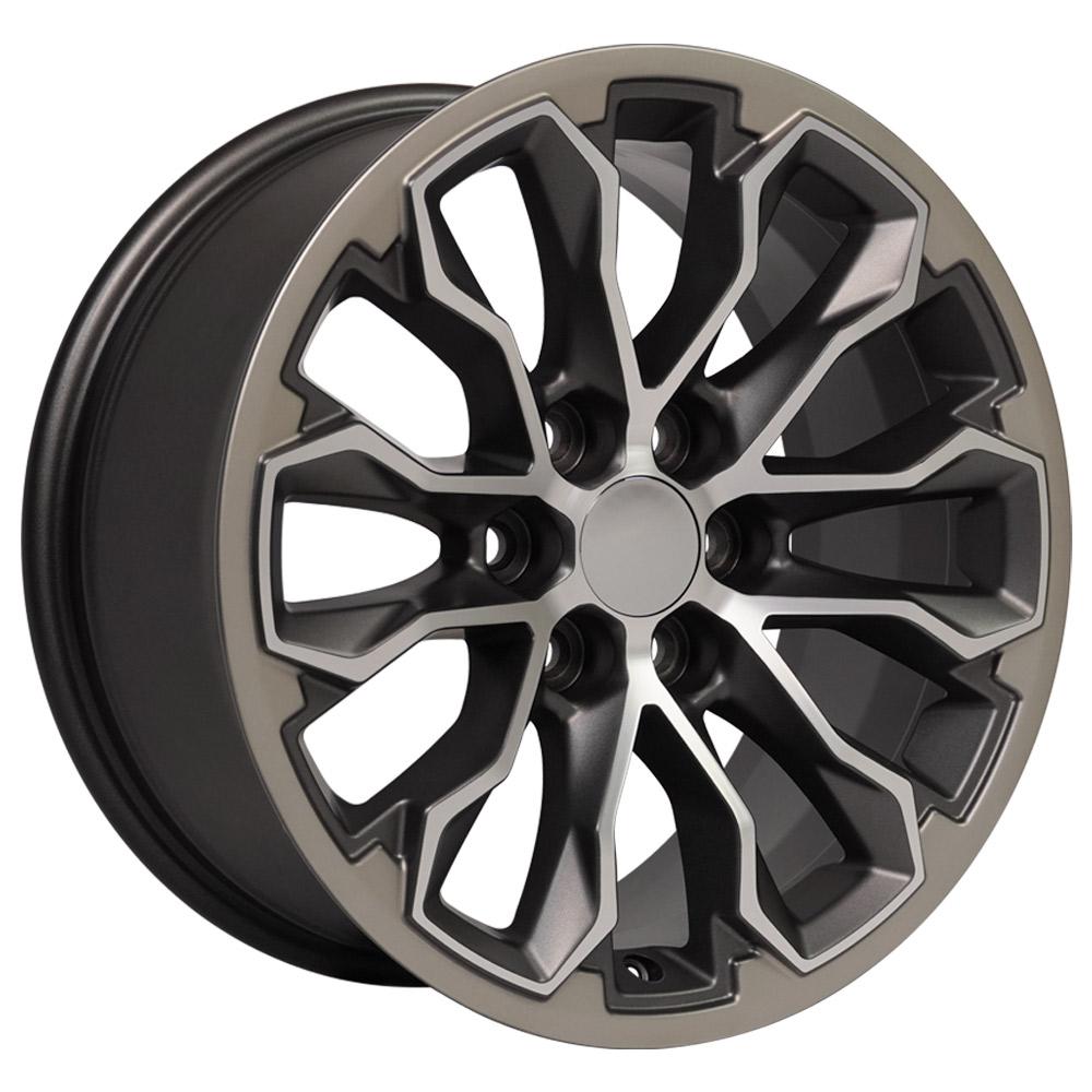 OE Wheels CV54 17x8 Satin Gunmetal Machined Face - Two Tone replica wheel