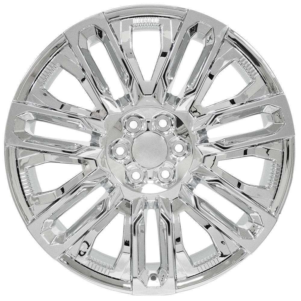 OE Wheels CV57 24x10 Chrome with Chrome Insert replica wheel