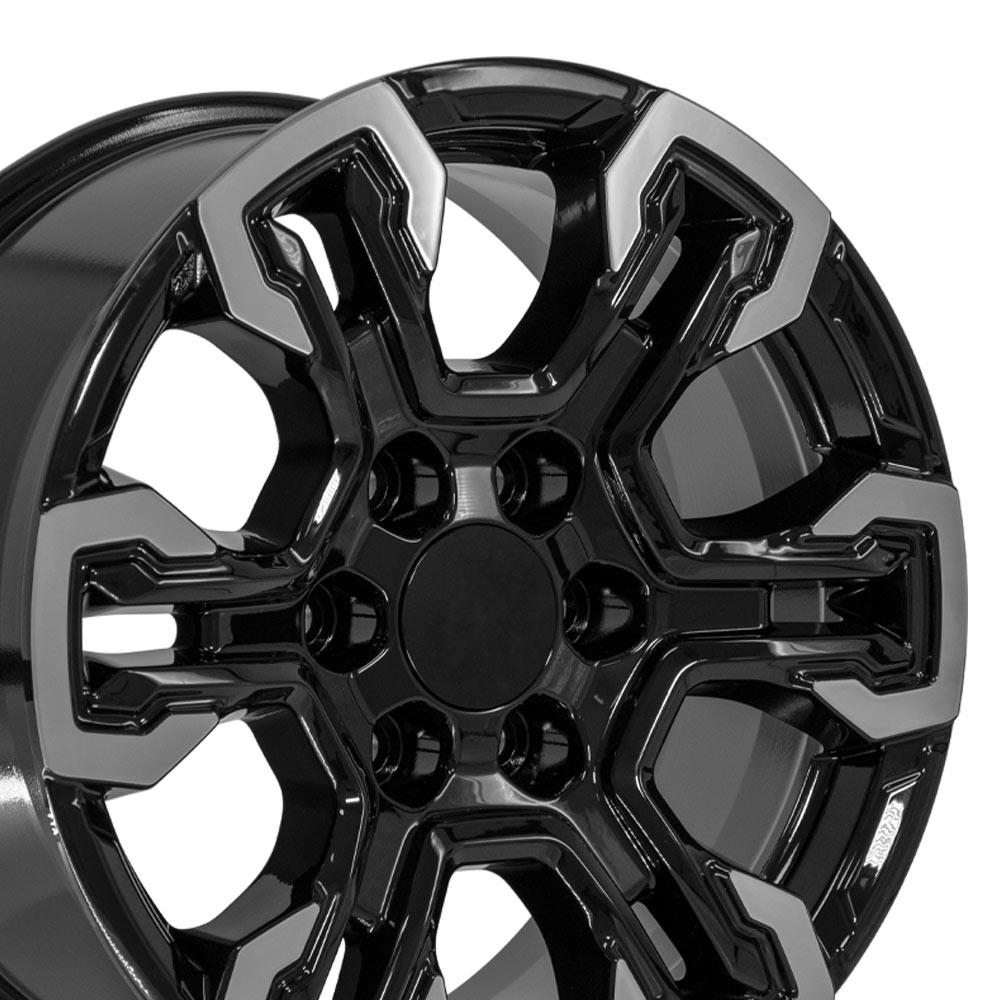 OE Wheels CV65 18x8.5 Gloss Black Machined replica wheel