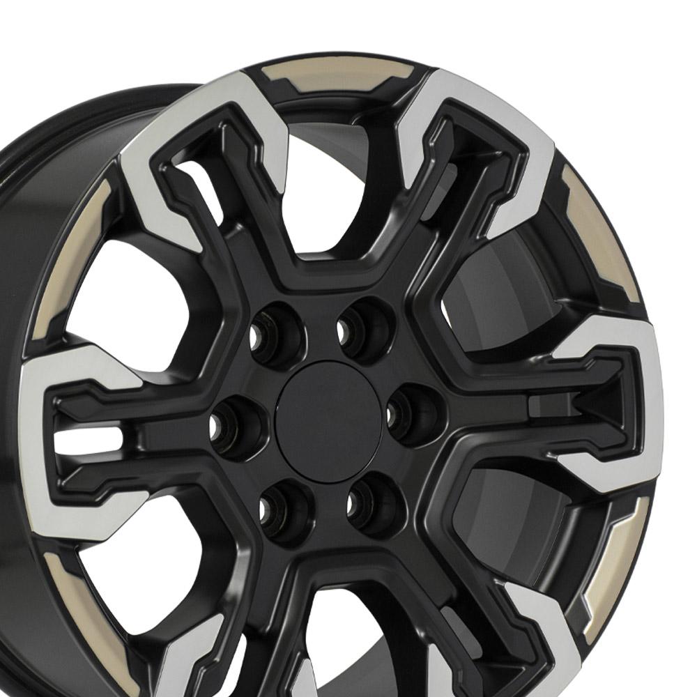 OE Wheels CV65 18x8.5 Satin Black Machined Face - Two Tone replica wheel