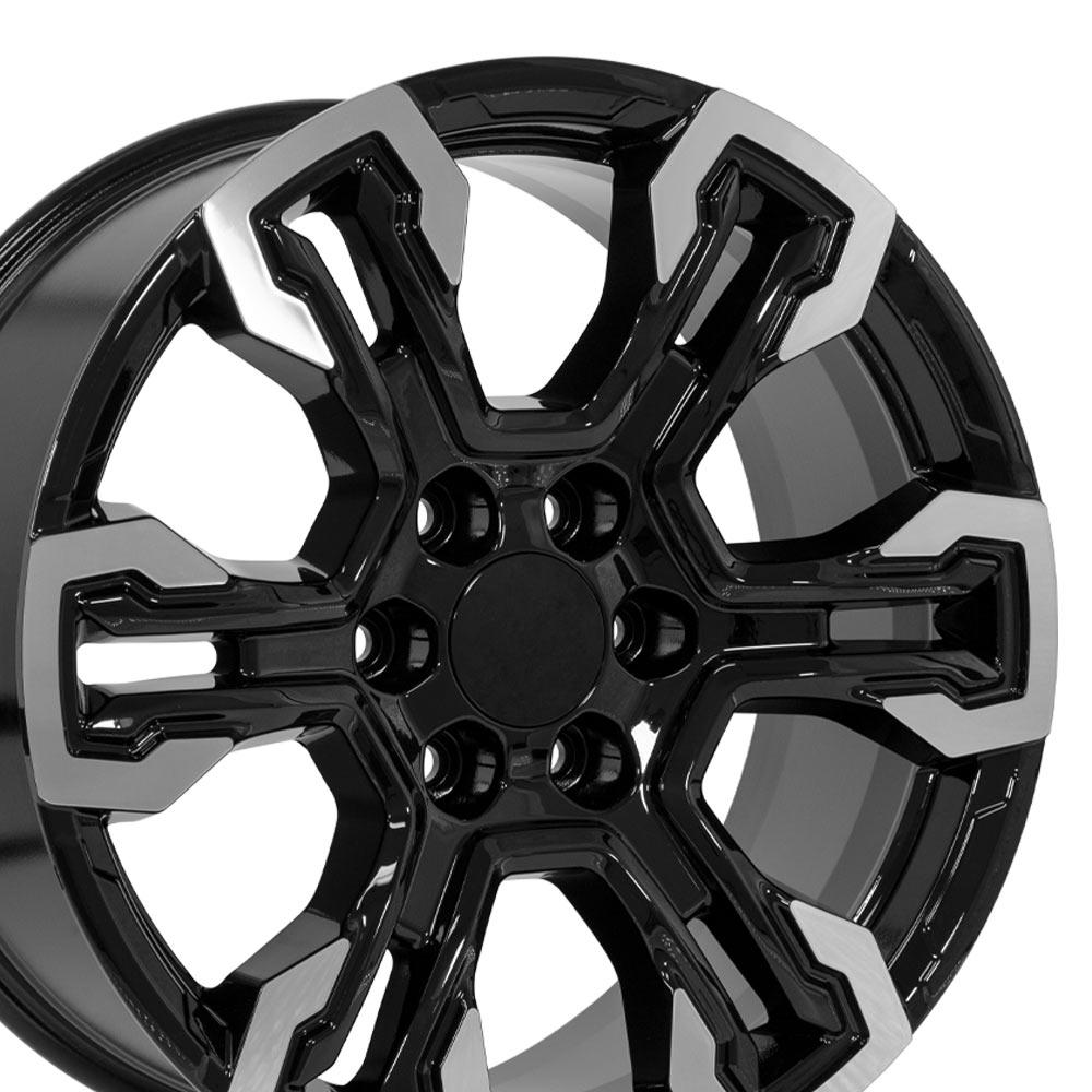 OE Wheels CV65 20x9 Gloss Black Machined replica wheel