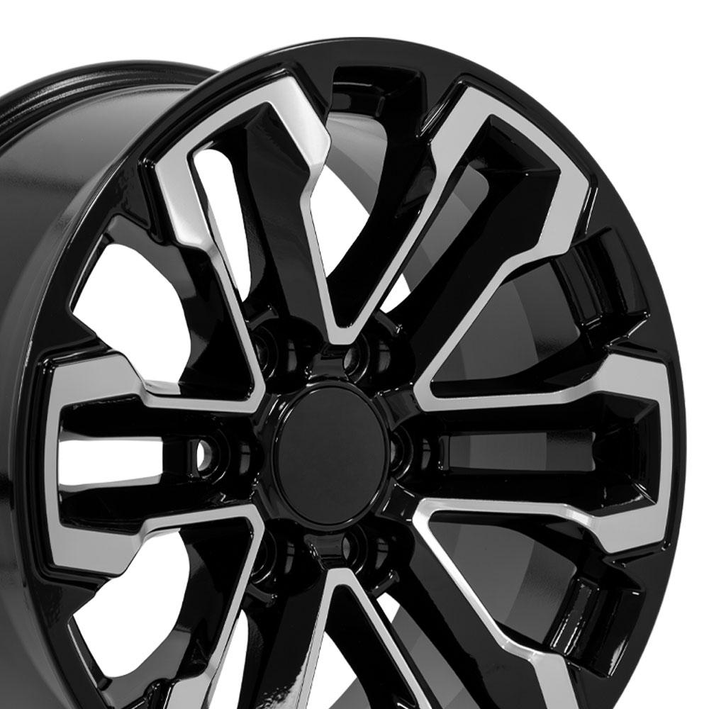 OE Wheels CV69 18x8.5 Gloss Black Machined replica wheel