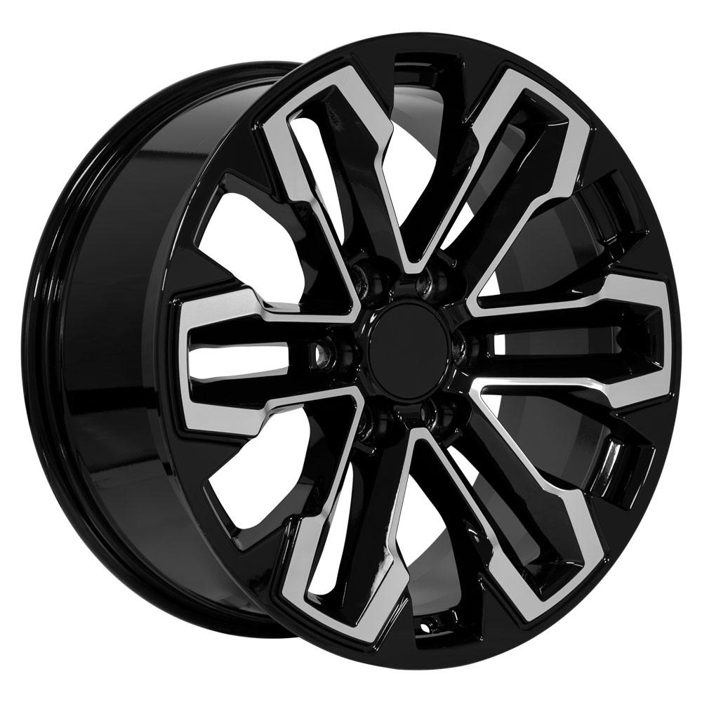 OE Wheels CV69 20x9 Gloss Black Machined replica wheel