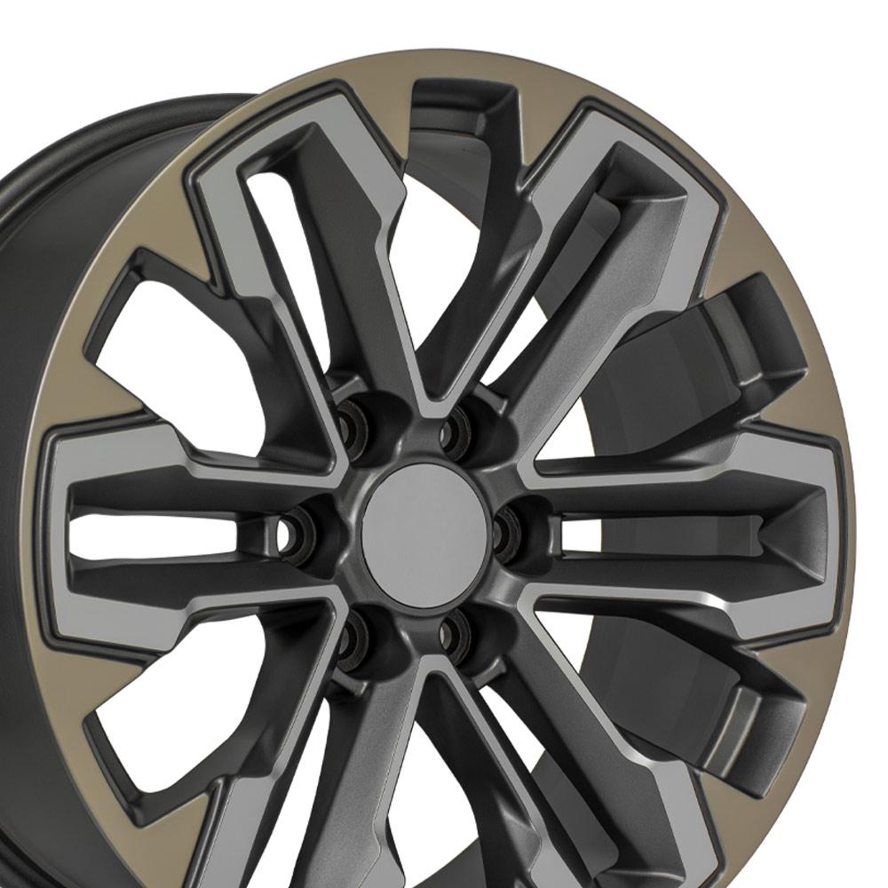 OE Wheels CV69 20x9 Satin Gunmetal Machined Face - Two Tone replica wheel