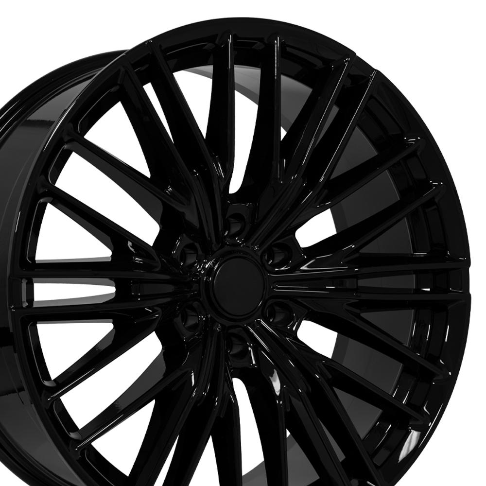 OE Wheels CV72 22x9 Gloss Black replica wheel