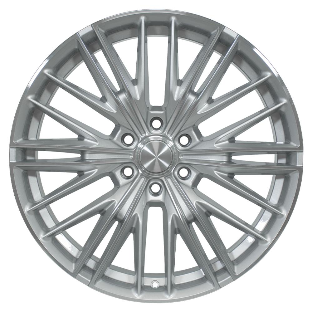 OE Wheels CV72 22x9 Gloss Silver Machined replica wheel