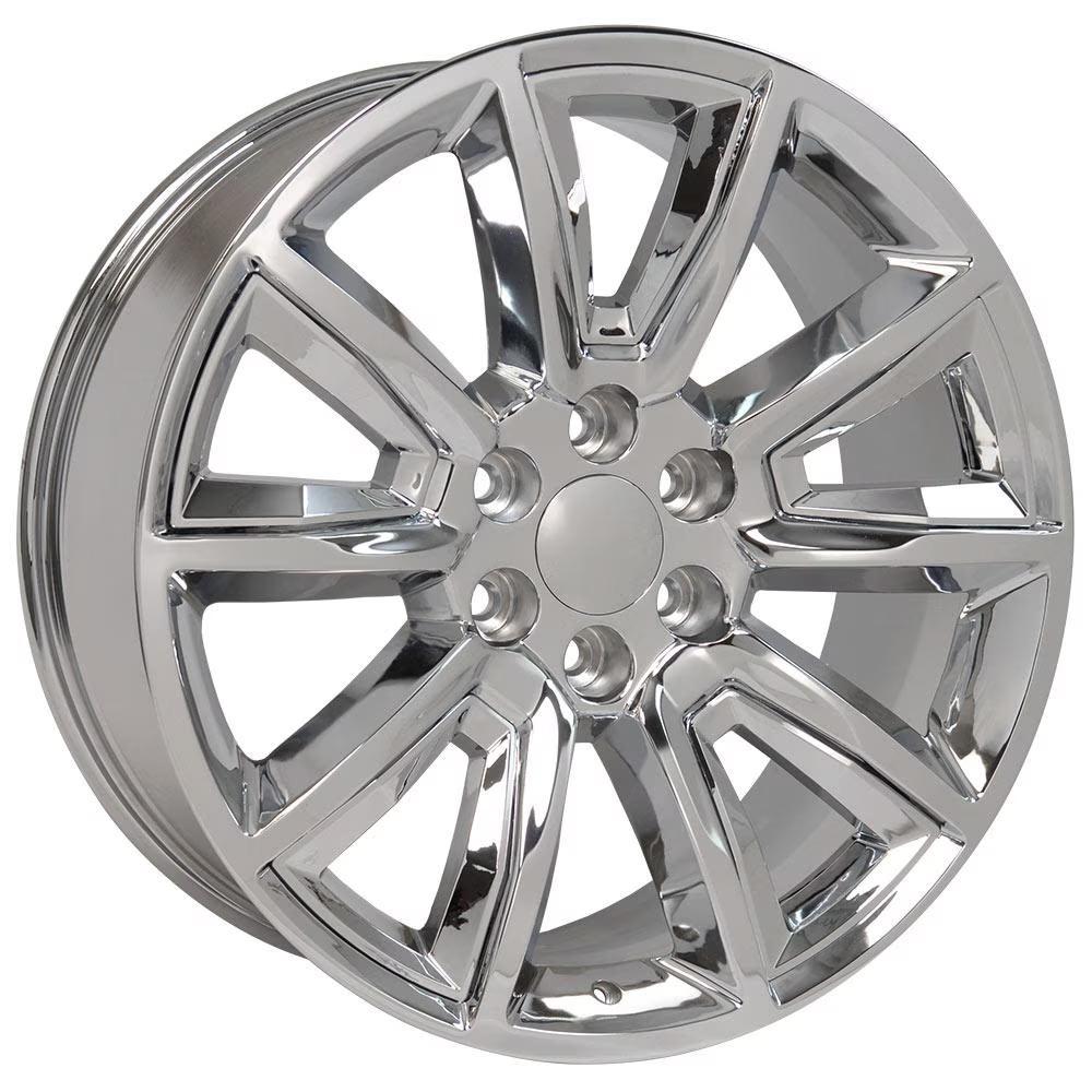 OE Wheels CV73 20x8.5 Chrome with Chrome Insert replica wheel