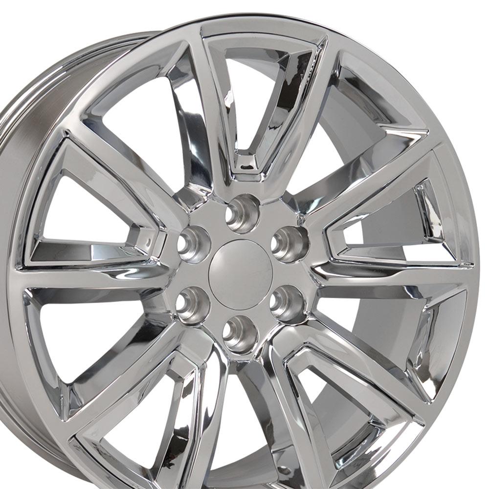 OE Wheels CV73 20x8.5 Chrome with Chrome Insert replica wheel