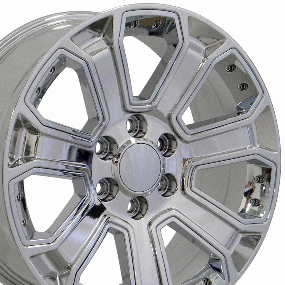 OE Wheels CV93 20x8.5 Chrome with Chrome Insert replica wheel