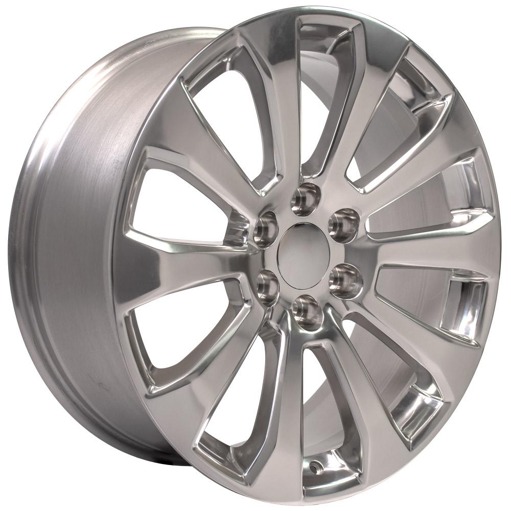 OE Wheels CV95 22x9 Polished replica wheel