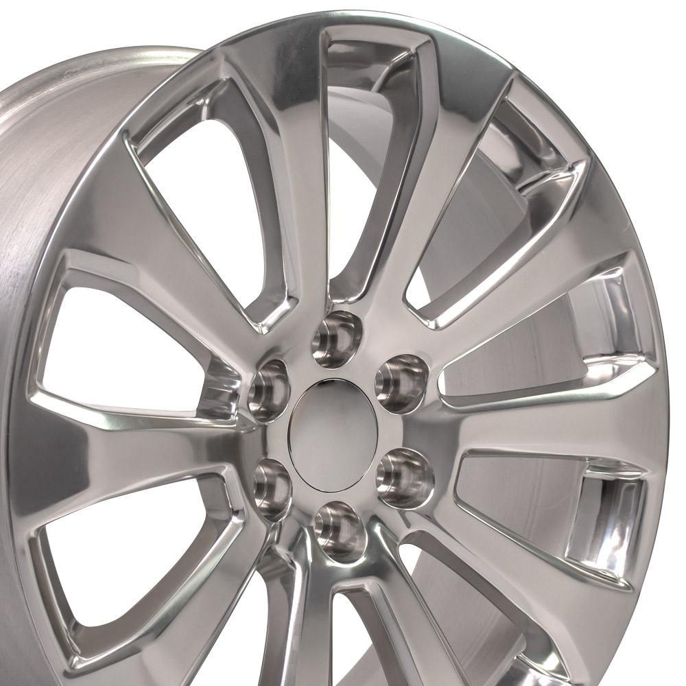 OE Wheels CV95 22x9 Polished replica wheel