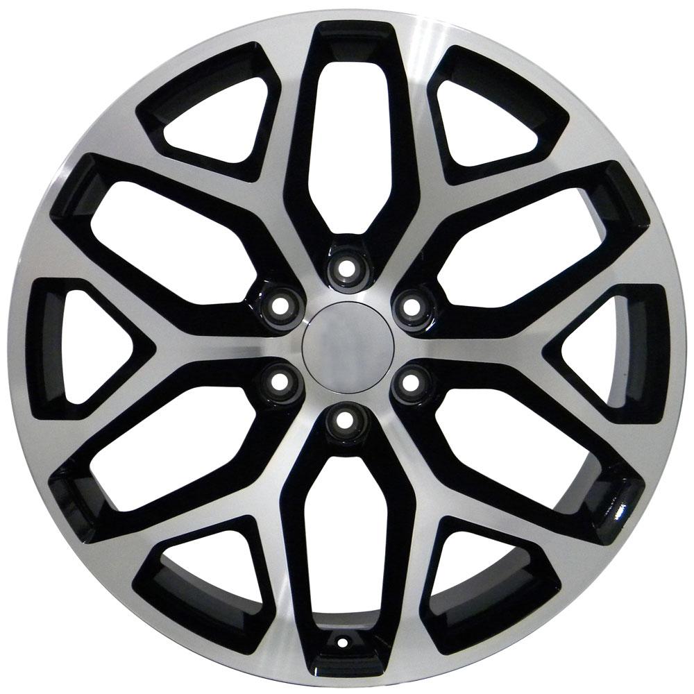 OE Wheels CV98B 20x9 Gloss Black Machined replica wheel