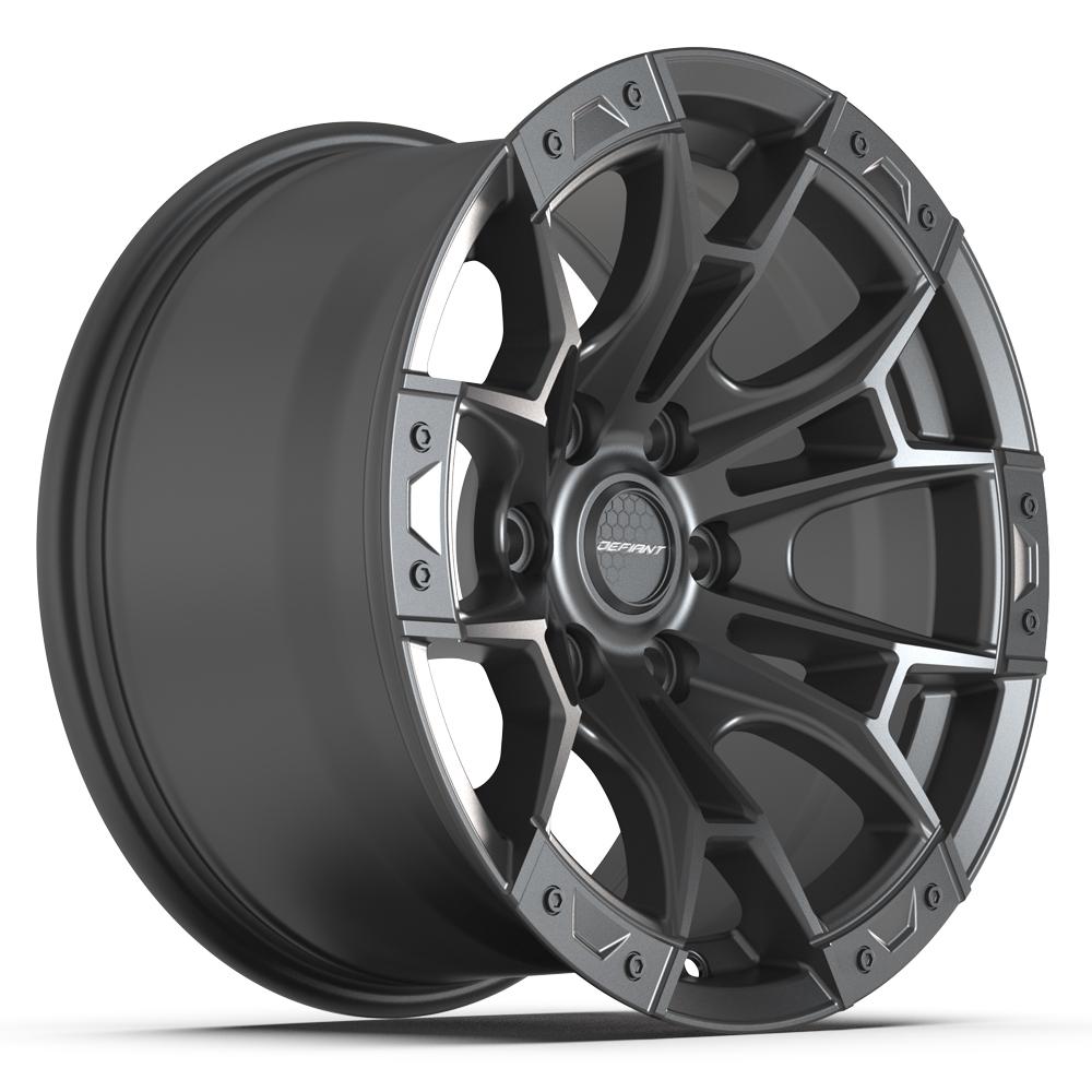 Defiant DF04 17x9 Dark Satin Charcoal wheel, 6x135, 12mm offset