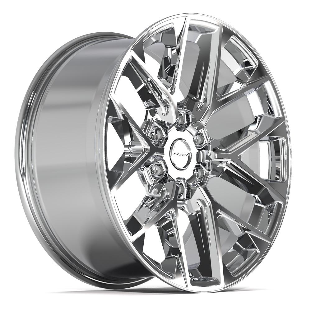 Set of 4 Defiant DF17A 20x9 Chrome wheel, 6x139.7, +18mm offset