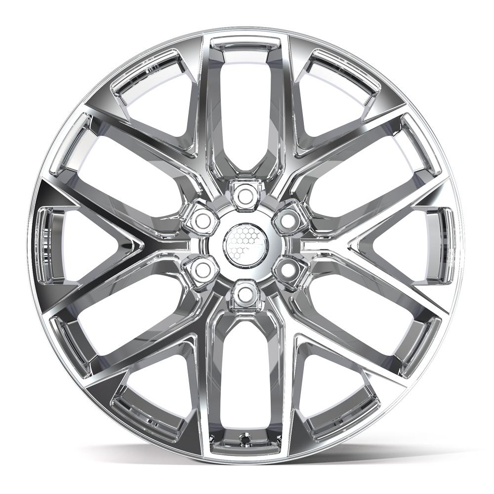 Defiant DF17A 22x9 Chrome wheel, 6x139.7, 18mm offset