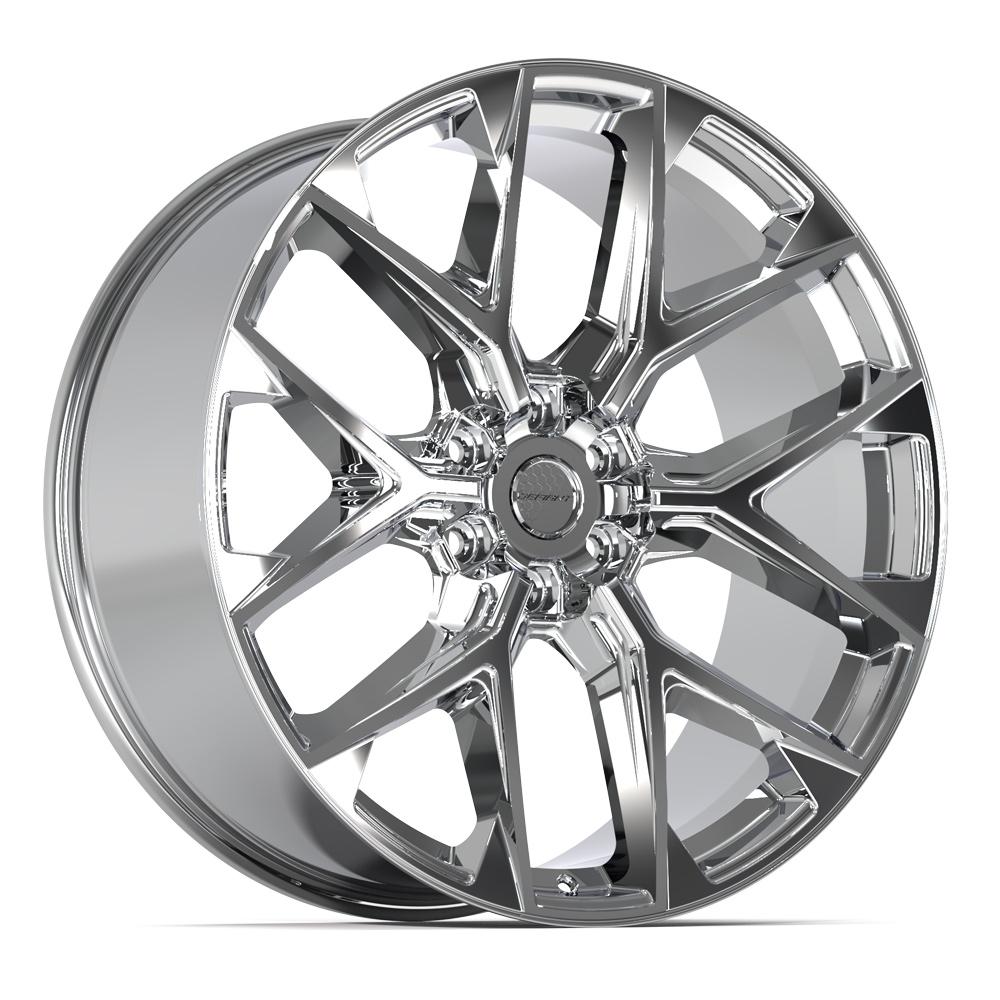 Defiant DF17A 24x10 Chrome wheel, 6x139.7, 18mm offset