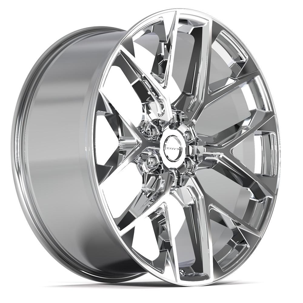 Defiant DF17A 24x10 Chrome wheel, 6x139.7, 18mm offset